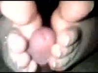 French manicure footjob in this homemade foot fetish flick